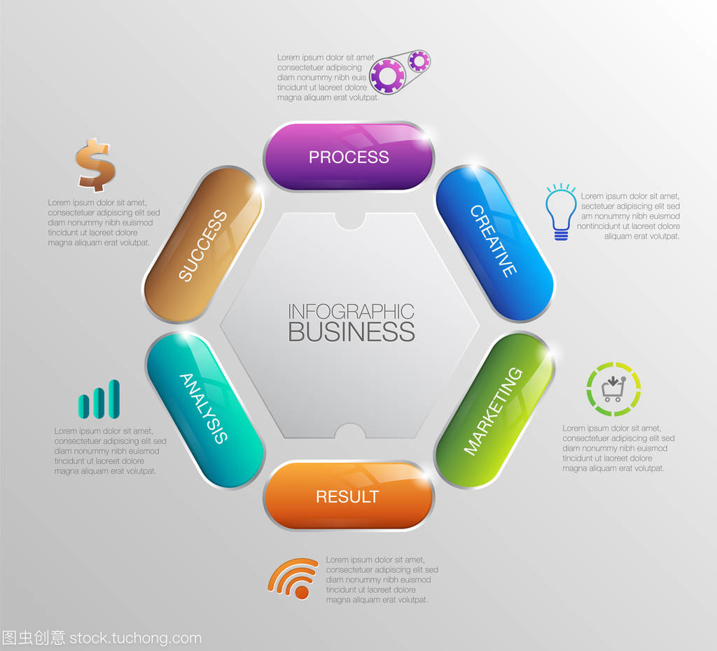 信息圖表 商務(wù)世界中的導(dǎo)航之星